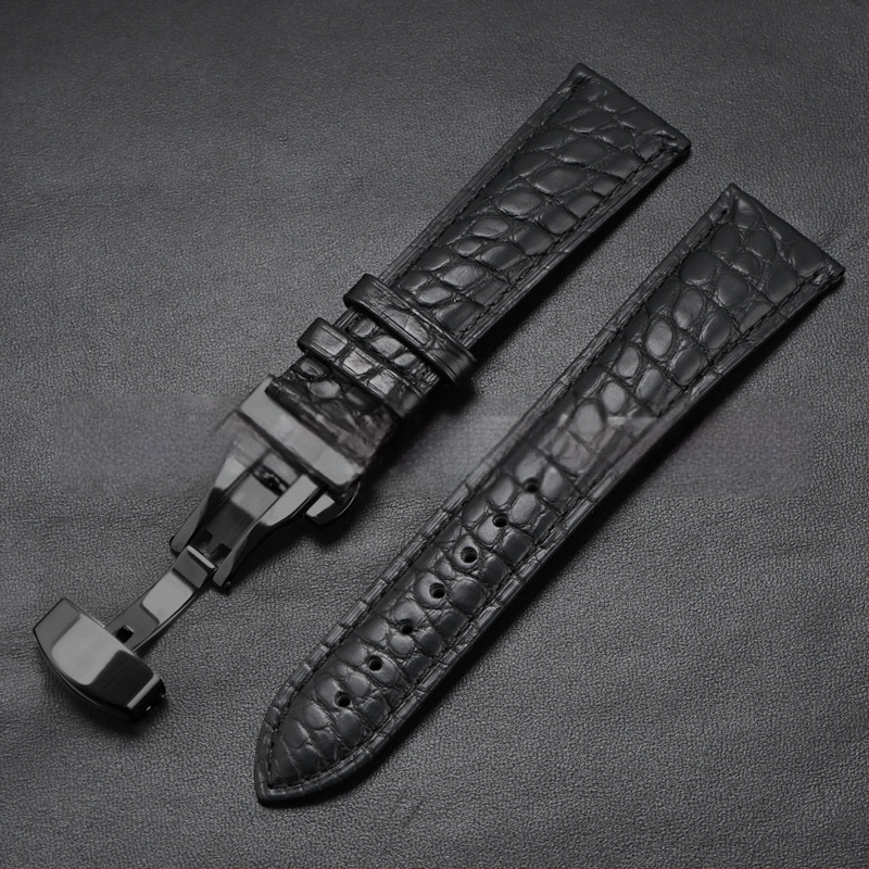 Универсален часовник от крокодилска кожа с кръгла каишка от истинска крокодилска кожа и производители на едро на склад