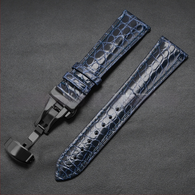 Универсален часовник от крокодилска кожа с кръгла каишка от истинска крокодилска кожа и производители на едро на склад
