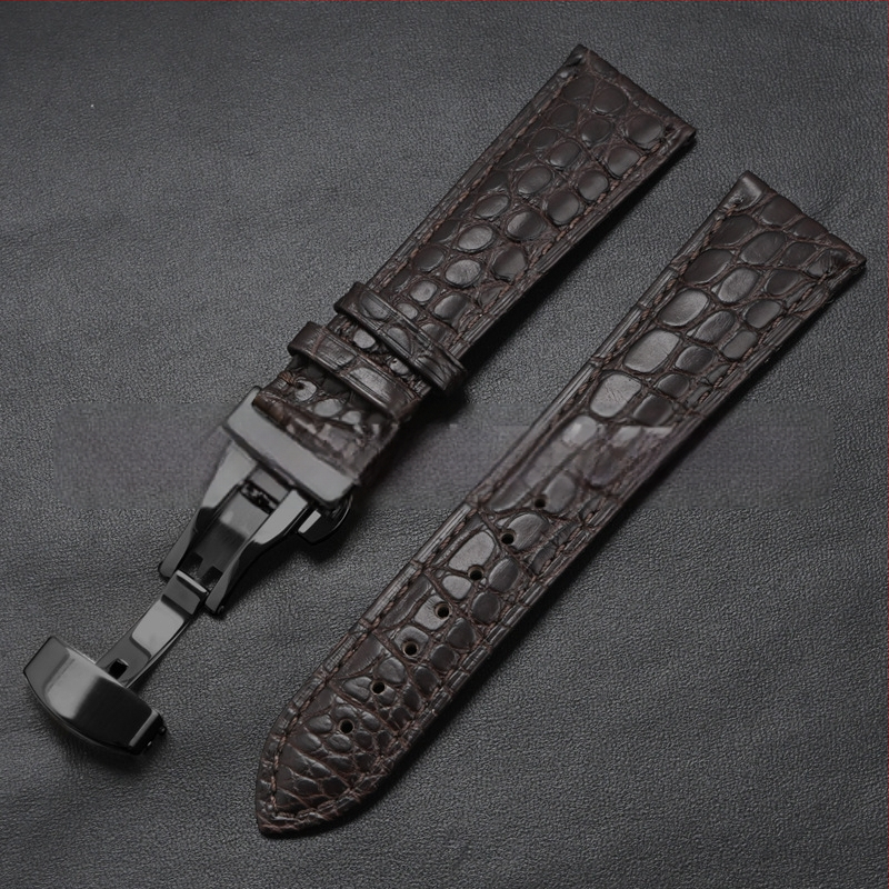 Универсален часовник от крокодилска кожа с кръгла каишка от истинска крокодилска кожа и производители на едро на склад
