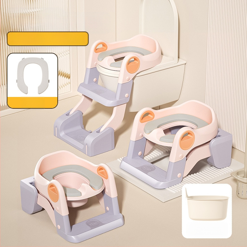 Bērnu tualetes kāpnes, bērnu podiņa sēdeklis, bērnu tualetes paklājiņš, zīdaiņu tualetes sēdekļa spilvens, podiņa sēdekļa gredzens, podiņa sēdeklis ar uzglabāšanas vietu, podiņš