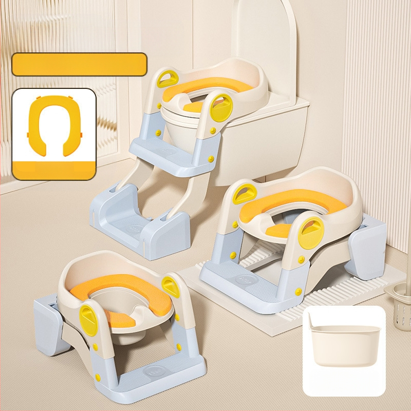 Bērnu tualetes kāpnes, bērnu podiņa sēdeklis, bērnu tualetes paklājiņš, zīdaiņu tualetes sēdekļa spilvens, podiņa sēdekļa gredzens, podiņa sēdeklis ar uzglabāšanas vietu, podiņš