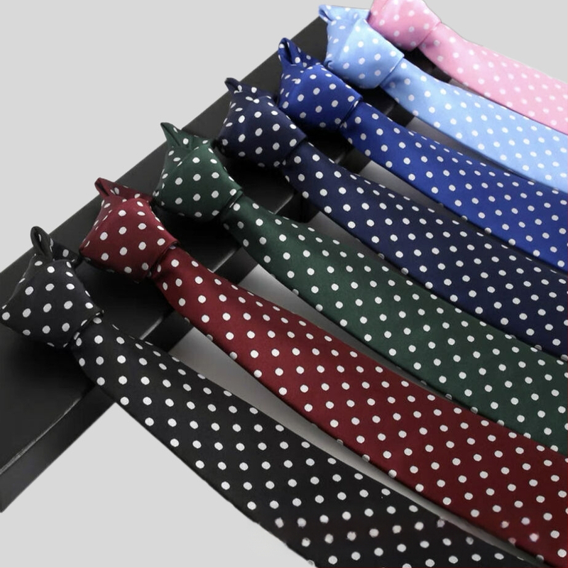 Rūpnīcas noliktavā vairumtirdzniecības formāls apģērbs biznesa modes ikdienas 8CM polka dot vienkrāsains kāzu profesionāls darba kaklasaites punkts