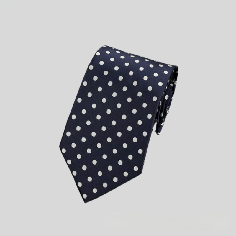 Rūpnīcas noliktavā vairumtirdzniecības formāls apģērbs biznesa modes ikdienas 8CM polka dot vienkrāsains kāzu profesionāls darba kaklasaites punkts