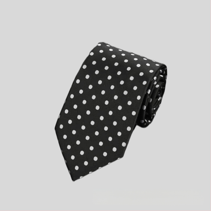 Rūpnīcas noliktavā vairumtirdzniecības formāls apģērbs biznesa modes ikdienas 8CM polka dot vienkrāsains kāzu profesionāls darba kaklasaites punkts