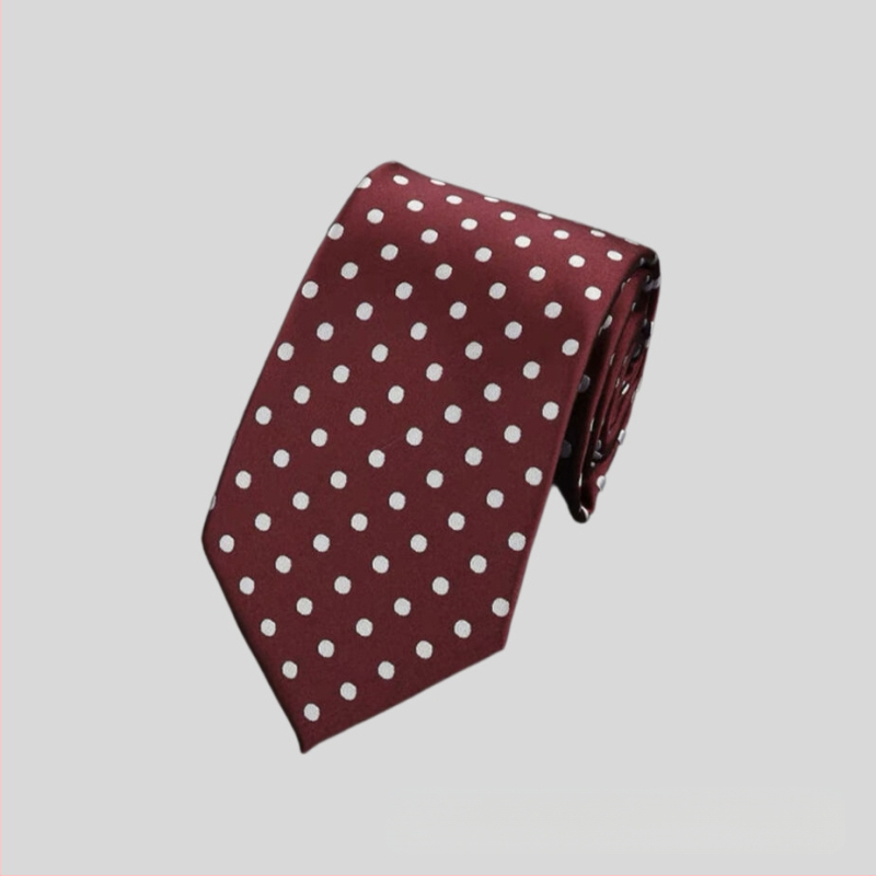 Rūpnīcas noliktavā vairumtirdzniecības formāls apģērbs biznesa modes ikdienas 8CM polka dot vienkrāsains kāzu profesionāls darba kaklasaites punkts