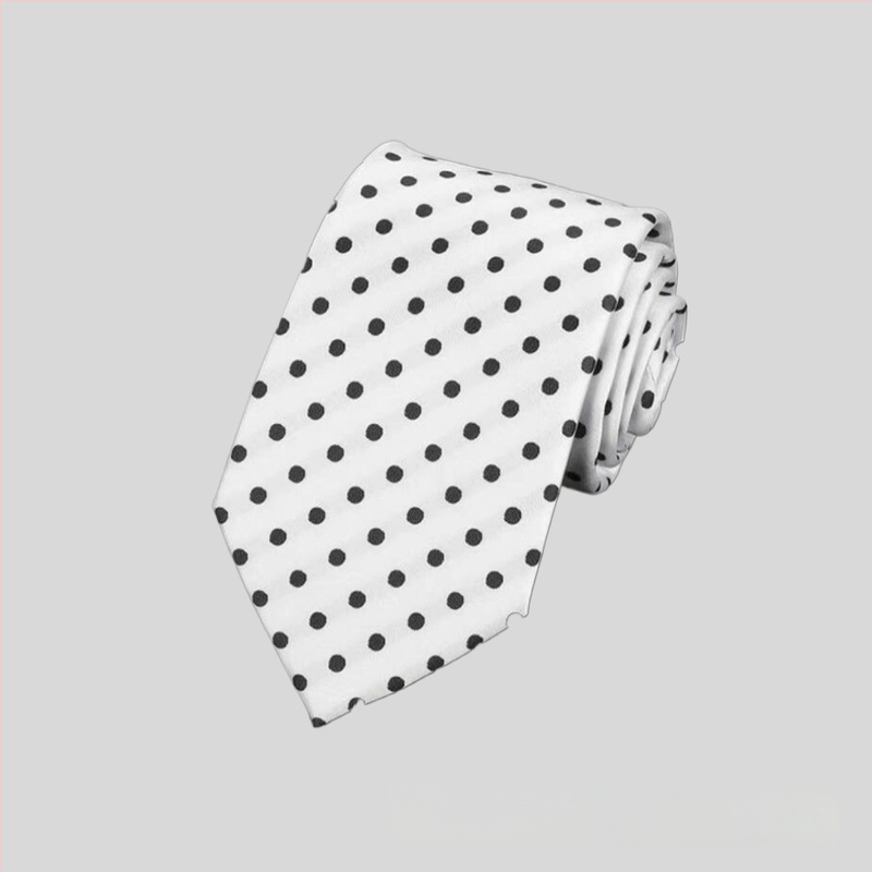 Rūpnīcas noliktavā vairumtirdzniecības formāls apģērbs biznesa modes ikdienas 8CM polka dot vienkrāsains kāzu profesionāls darba kaklasaites punkts