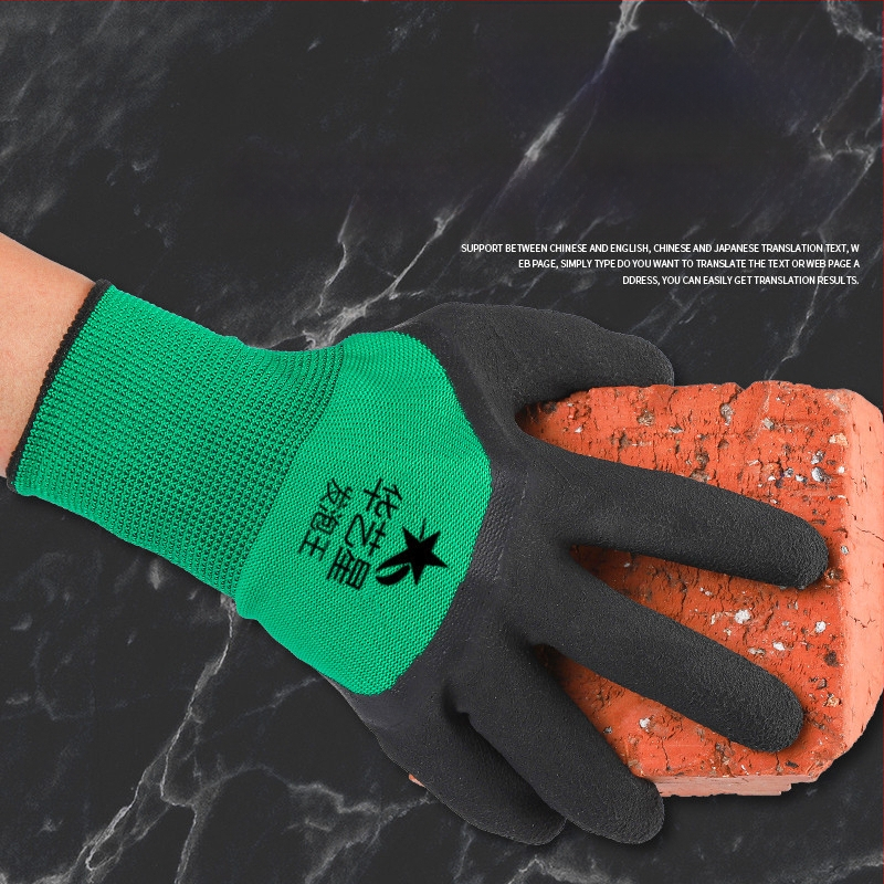 Töökaitsekindad, kulumiskindlad kummist kastmiskindlad latekskindad, kulumiskindlad libisemiskindlad hingavad rippuvad liimiga töökindad