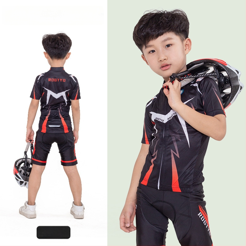 Tavaszi, nyári és őszi gyermek hosszú ujjú kerékpáros mezek, futóbiciklik, kerékpáros felszerelések, görkorcsolya felsők, nadrágok és stoplik