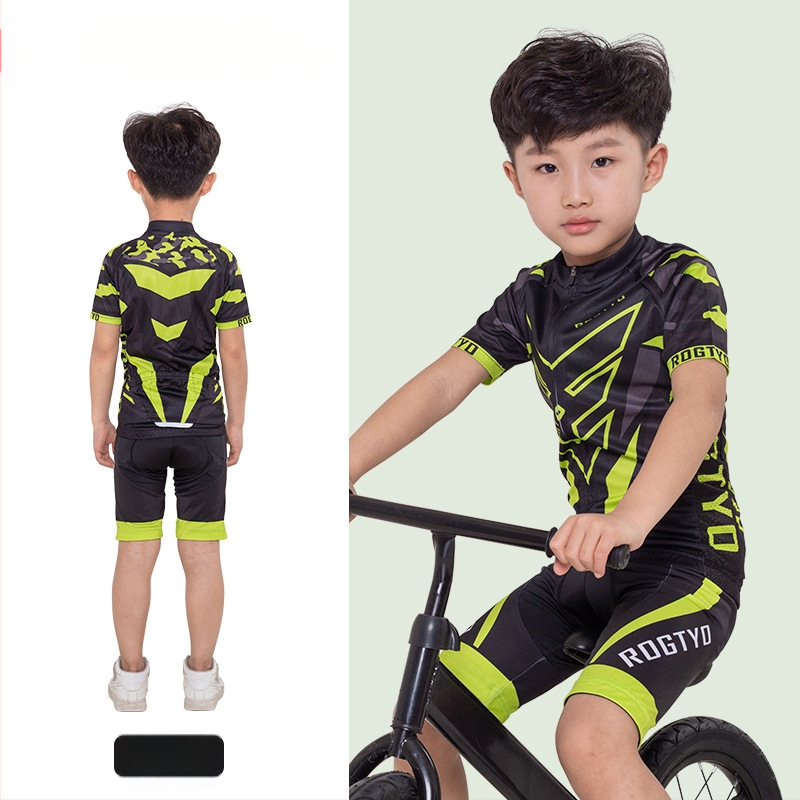 Tavaszi, nyári és őszi gyermek hosszú ujjú kerékpáros mezek, futóbiciklik, kerékpáros felszerelések, görkorcsolya felsők, nadrágok és stoplik