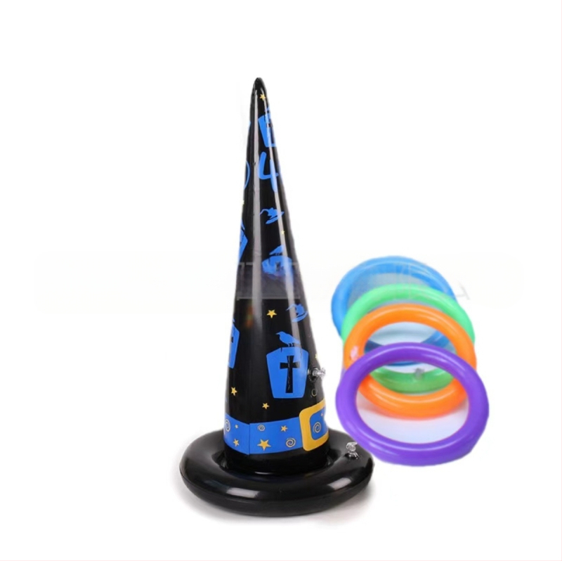 „Amazon Spot“ pripučiamos raganos skrybėlės žiedo žaidimo mesti skrybėlės žiedą Helovino triukų žaislinis žiedas