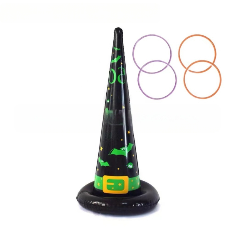 „Amazon Spot“ pripučiamos raganos skrybėlės žiedo žaidimo mesti skrybėlės žiedą Helovino triukų žaislinis žiedas