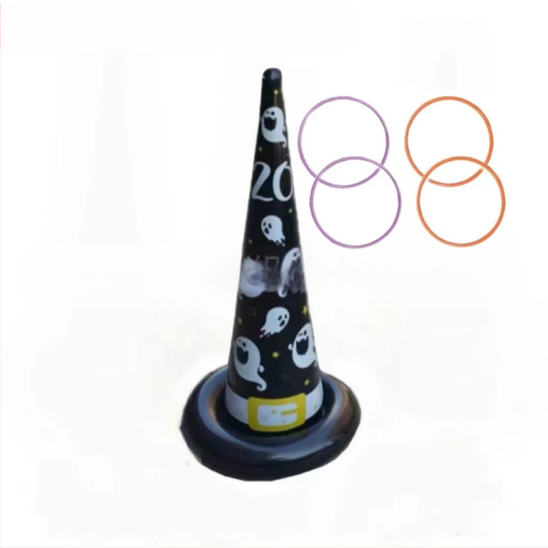 „Amazon Spot“ pripučiamos raganos skrybėlės žiedo žaidimo mesti skrybėlės žiedą Helovino triukų žaislinis žiedas