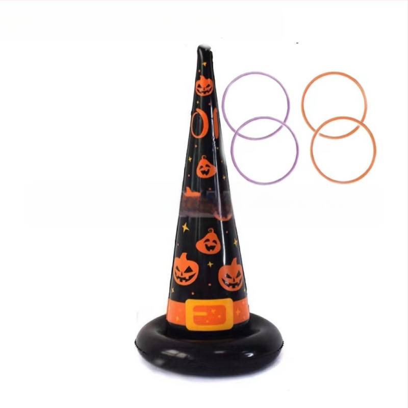 „Amazon Spot“ pripučiamos raganos skrybėlės žiedo žaidimo mesti skrybėlės žiedą Helovino triukų žaislinis žiedas