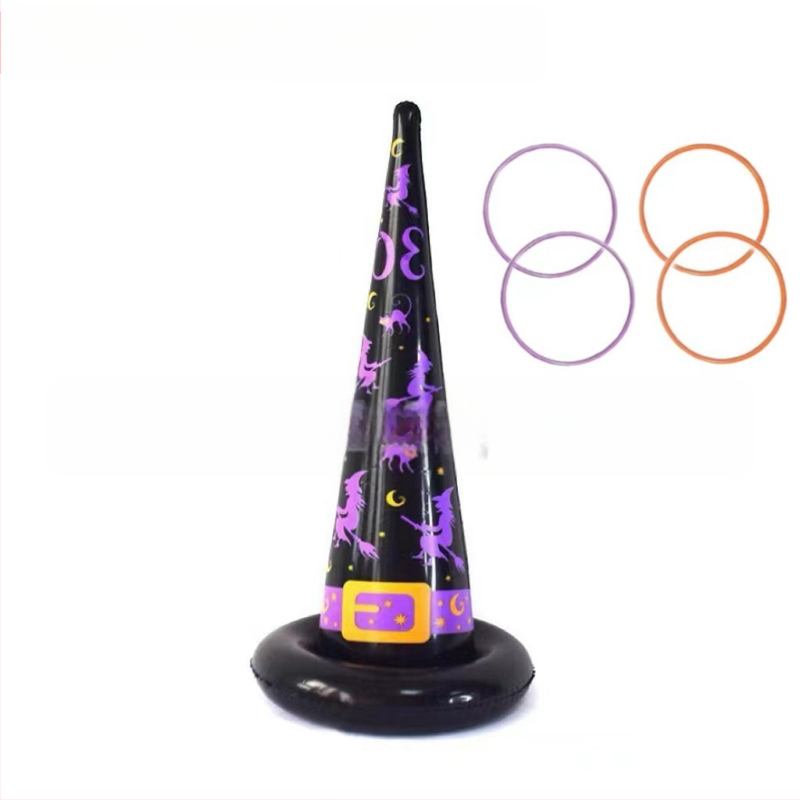 „Amazon Spot“ pripučiamos raganos skrybėlės žiedo žaidimo mesti skrybėlės žiedą Helovino triukų žaislinis žiedas