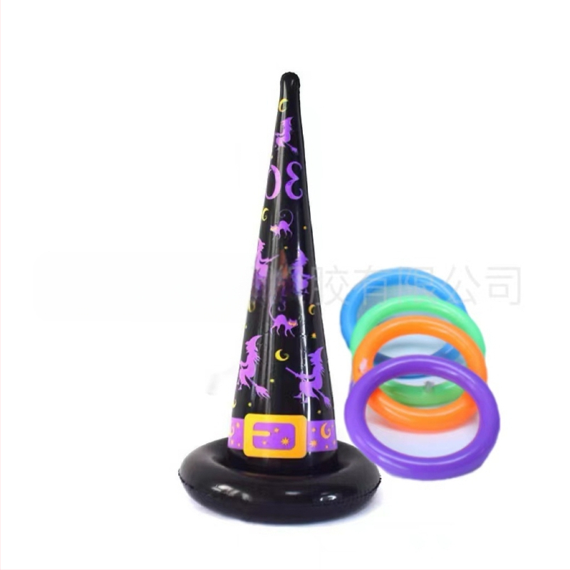 „Amazon Spot“ pripučiamos raganos skrybėlės žiedo žaidimo mesti skrybėlės žiedą Helovino triukų žaislinis žiedas