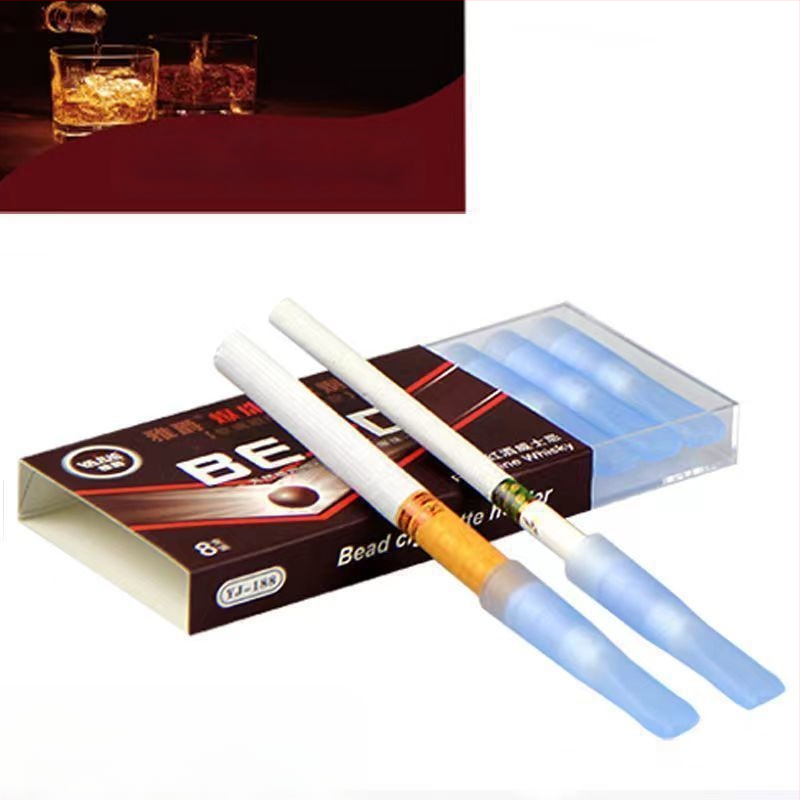 Yajue vienreizlietojamais daudzfunkcionālais augļu garšas pērlīšu cigarešu turētāja filtrs vīriešiem un sievietēm, augstas klases biezs un plāns divējāda lietojuma cigarešu turētāja filtrs vairumtirdzniecībā