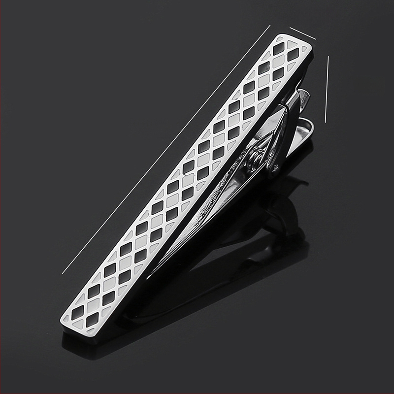 Roostevabast terasest lipsuklamber, ebakorrapärane, õõnes, kuldne, hõbedane lipsuklamber, must, äriline, lihtne, täppklamber