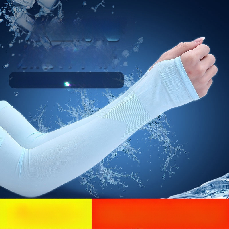 Jäävarrukad Meeste varrukad meestele ja naistele Suvised lahtised hingavad jahedad spordiväljakud Jääsiidist uued päikesekaitsevarrukad kohaletoimetamiseks