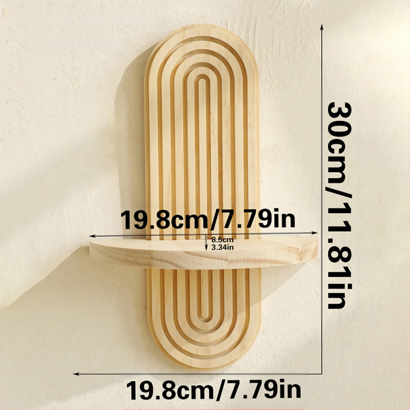 Boemski ovalni konac, kreativni stalak za cvjetne posude od punog drva, drveni rukotvorini, ukras za dom