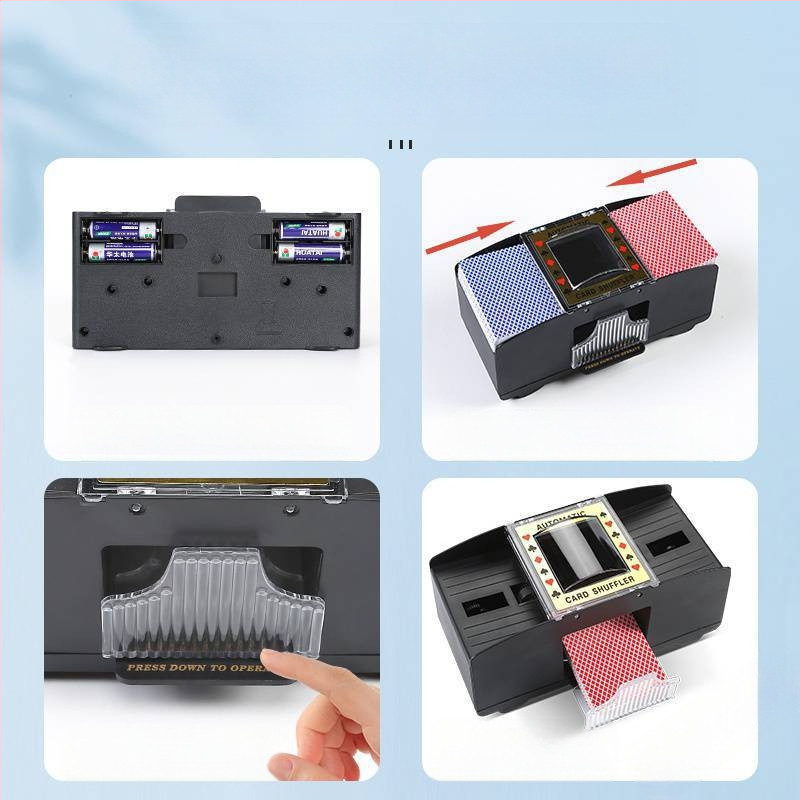 Kāršu jaukšanas mašīna, automātiska pokera karšu izsniegšanas mašīna, karšu jaukšanas mašīna, Teksasas pokers, elektriskā, pretkrāpšanās, vairāku pāru, mazgājama