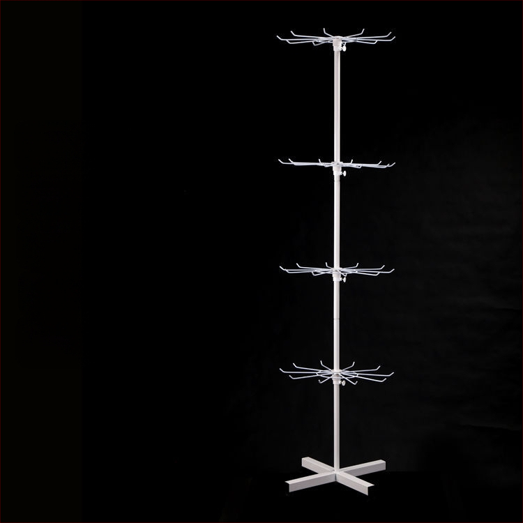 Daugiasluoksnė gatvės prekystalio besisukanti lentynėlė, karoliai, automobiliams pakabinami karoliukai, virvelės, kojinės, skrybėlių papuošalų lentynėlė, parduotuvės durų pakabinamas stovas, vitrina 1