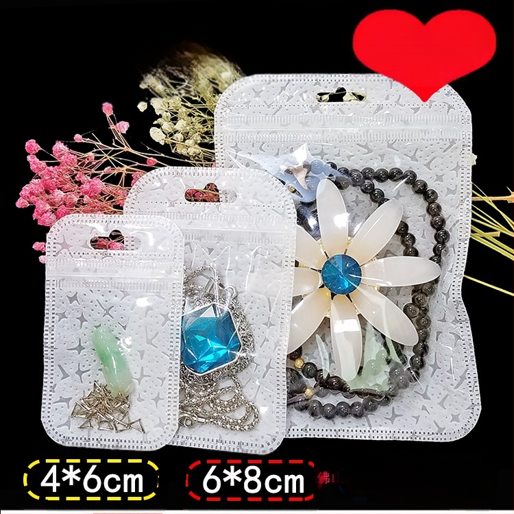 Ilgas megztinio grandinėlės pakavimo maišelis Megztinio krištolo pakabinamas karoliai Universalus savaime užsandarinantis maišelis Plastikinis maišelis