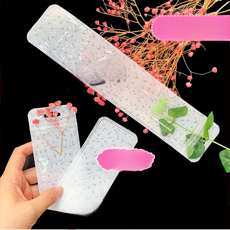 Ilgas megztinio grandinėlės pakavimo maišelis Megztinio krištolo pakabinamas karoliai Universalus savaime užsandarinantis maišelis Plastikinis maišelis