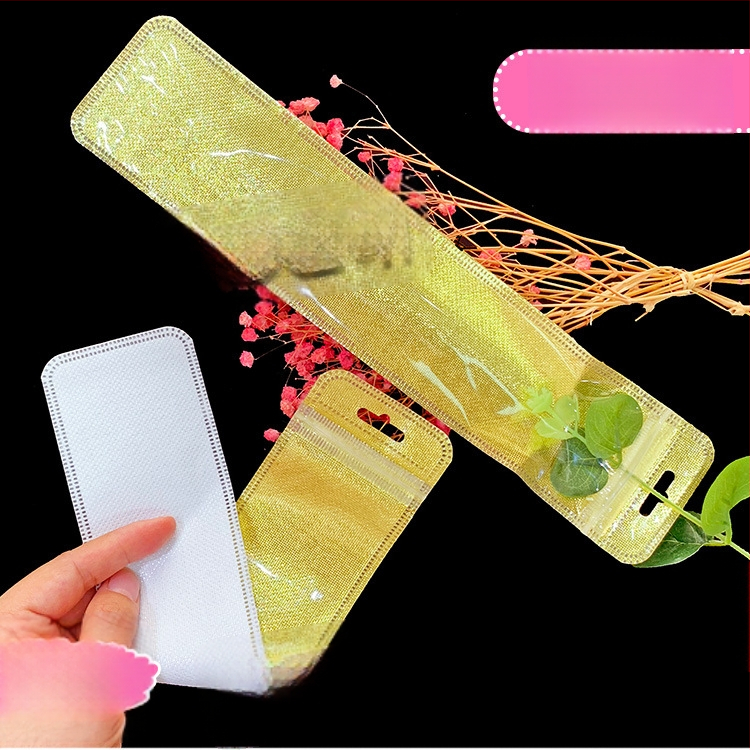 Ilgas megztinio grandinėlės pakavimo maišelis Megztinio krištolo pakabinamas karoliai Universalus savaime užsandarinantis maišelis Plastikinis maišelis