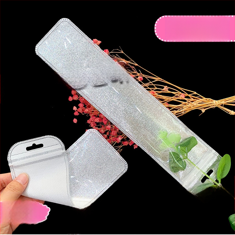 Ilgas megztinio grandinėlės pakavimo maišelis Megztinio krištolo pakabinamas karoliai Universalus savaime užsandarinantis maišelis Plastikinis maišelis