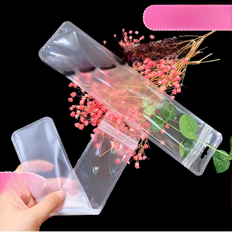 Ilgas megztinio grandinėlės pakavimo maišelis Megztinio krištolo pakabinamas karoliai Universalus savaime užsandarinantis maišelis Plastikinis maišelis