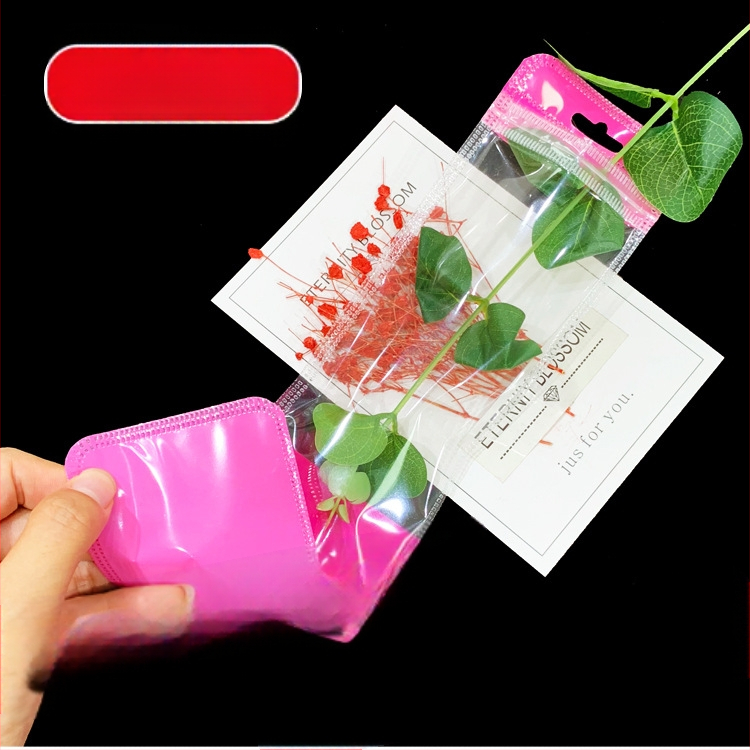 Ilgas megztinio grandinėlės pakavimo maišelis Megztinio krištolo pakabinamas karoliai Universalus savaime užsandarinantis maišelis Plastikinis maišelis