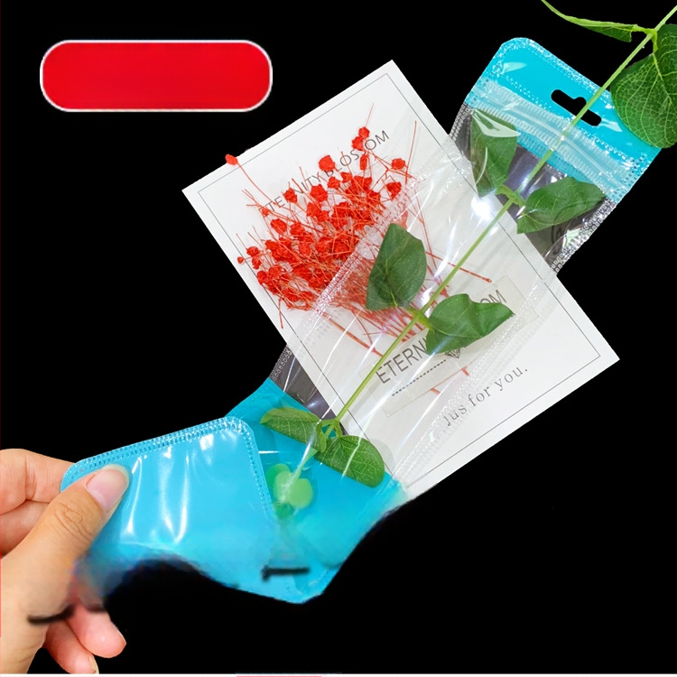 Ilgas megztinio grandinėlės pakavimo maišelis Megztinio krištolo pakabinamas karoliai Universalus savaime užsandarinantis maišelis Plastikinis maišelis