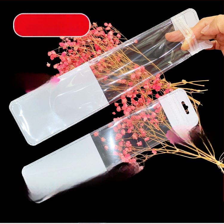 Ilgas megztinio grandinėlės pakavimo maišelis Megztinio krištolo pakabinamas karoliai Universalus savaime užsandarinantis maišelis Plastikinis maišelis