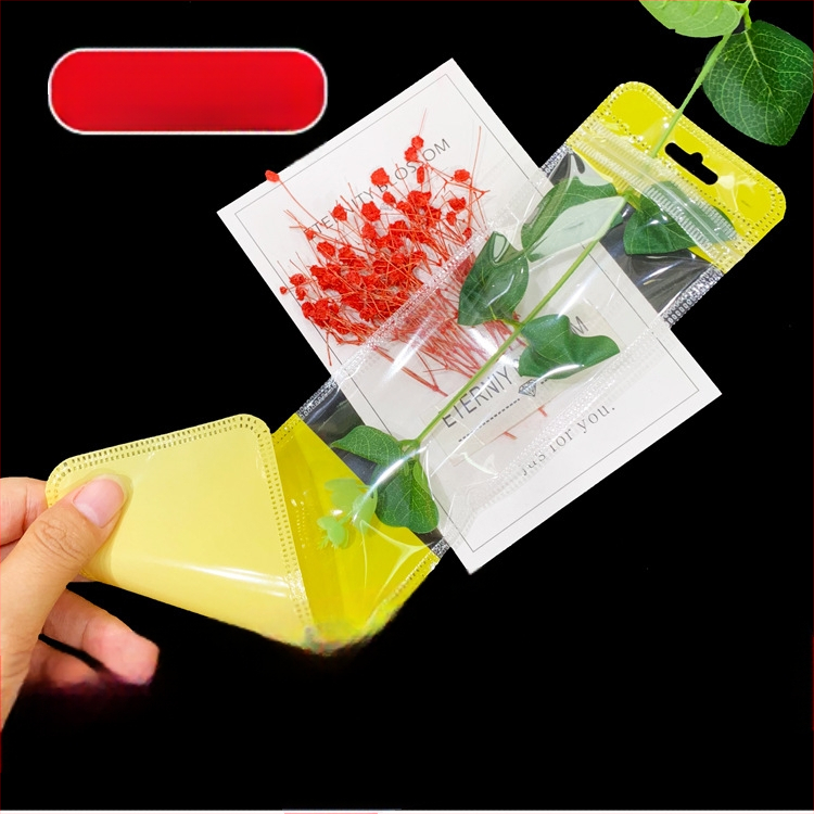 Ilgas megztinio grandinėlės pakavimo maišelis Megztinio krištolo pakabinamas karoliai Universalus savaime užsandarinantis maišelis Plastikinis maišelis