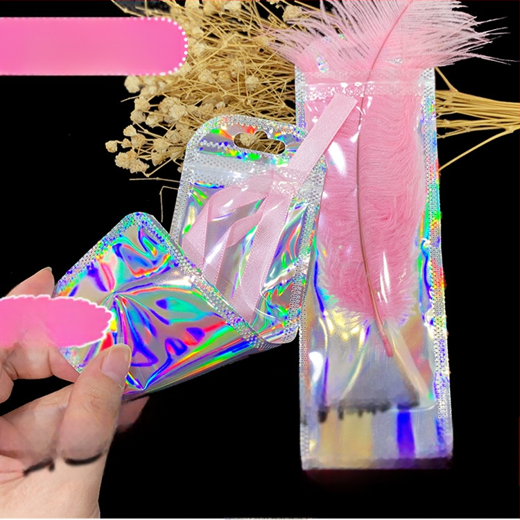 Ilgas megztinio grandinėlės pakavimo maišelis Megztinio krištolo pakabinamas karoliai Universalus savaime užsandarinantis maišelis Plastikinis maišelis