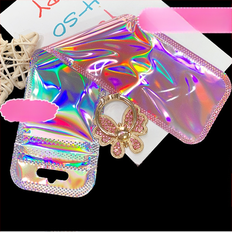 Ilgas megztinio grandinėlės pakavimo maišelis Megztinio krištolo pakabinamas karoliai Universalus savaime užsandarinantis maišelis Plastikinis maišelis