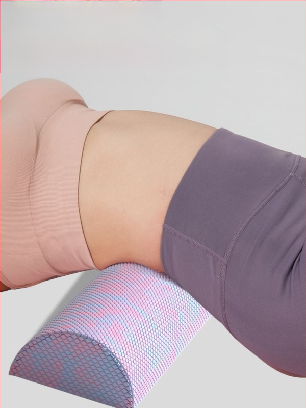 Poolringikujuline joogakolonn EVA kamuflaaž poolteljeline lõõgastuskolonn tasakaalulatt rombikujuline ujukomaga fitnessvahust vars pilatesekolonn