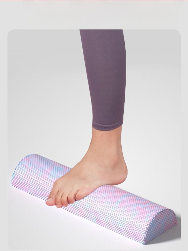 Poolringikujuline joogakolonn EVA kamuflaaž poolteljeline lõõgastuskolonn tasakaalulatt rombikujuline ujukomaga fitnessvahust vars pilatesekolonn