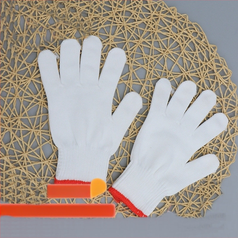Medvilninės pirštinės, statybvietės statybinės lempos gaubto medvilninės pirštinės, dešimties adatų medvilninės marlės darbo apsaugos pirštinės, nailono apsauginės pirštinės, didmeninė prekyba