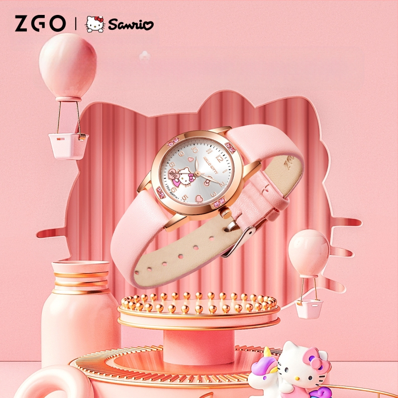 Sanrio Watch 2025 Prekogranični popularni slatki crtani sat za djevojčice iz nižih srednjih škola, modni svjetleći kvarcni sat