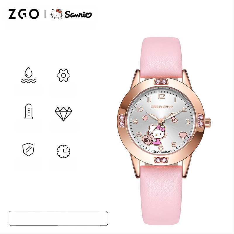 Sanrio Watch 2025 Prekogranični popularni slatki crtani sat za djevojčice iz nižih srednjih škola, modni svjetleći kvarcni sat