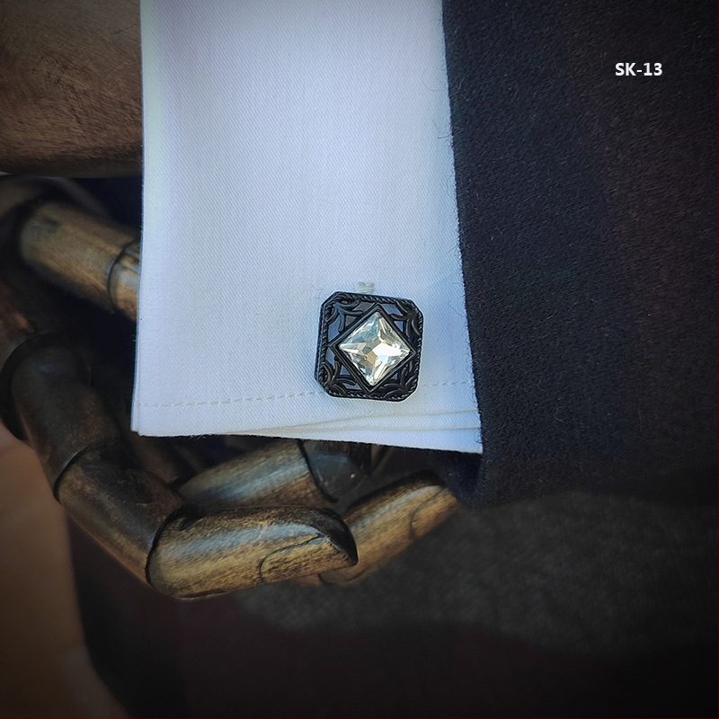 Мъжки френски копчета за ръкавели, подаръчен комплект за риза, аксесоари за костюми, копчета за риза, официални бизнес, универсални копчета за ръкавели с форма на сълза