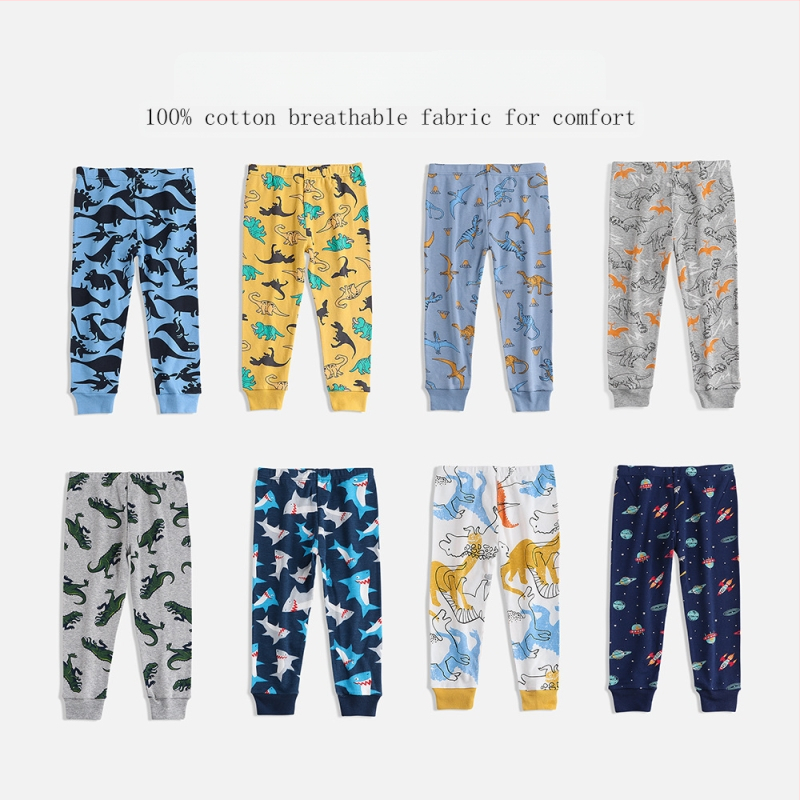 Vaikiškos ilgos kelnės su medvilniniais siūlais, europietiškos ir amerikietiškos „Amazon“ pižamos, mažų vaikų medvilninės kelnės, kūdikių, vaikiškos kelnės, berniukų kelnės, urmu