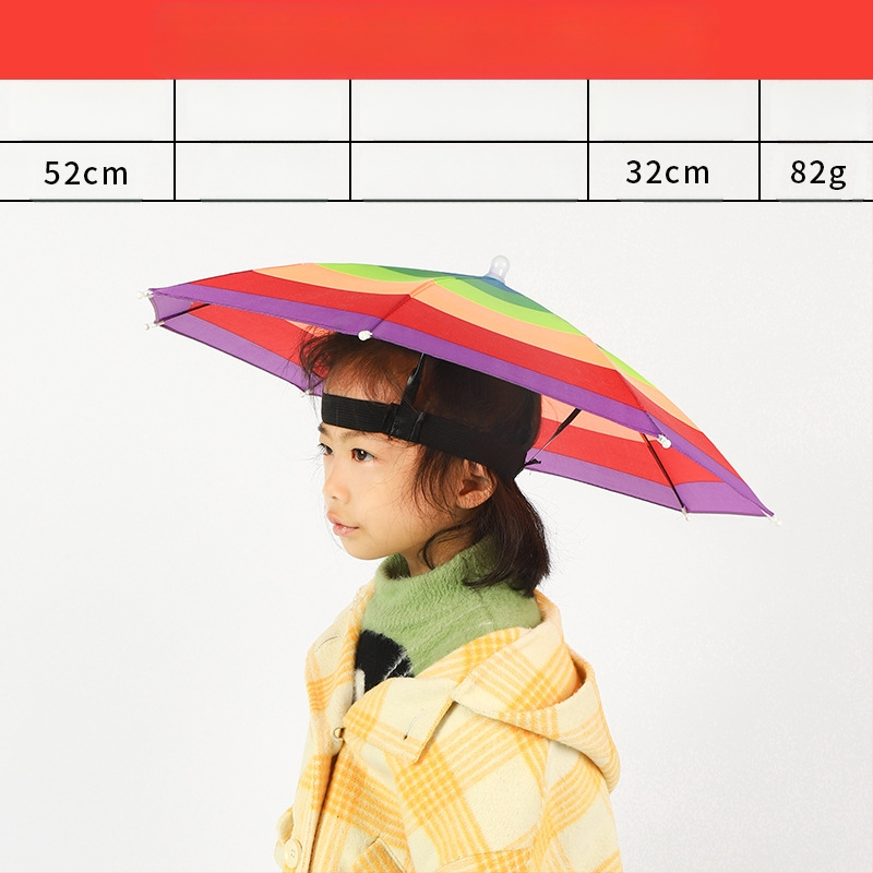 Ant galvos tvirtinamas skėtis, skirtas žvejybai, nešiojamas saulės skėtis, didelis lauko sulankstomas skėtis, atsparus UV spinduliams, atsparus vėjui, didmeninė prekyba