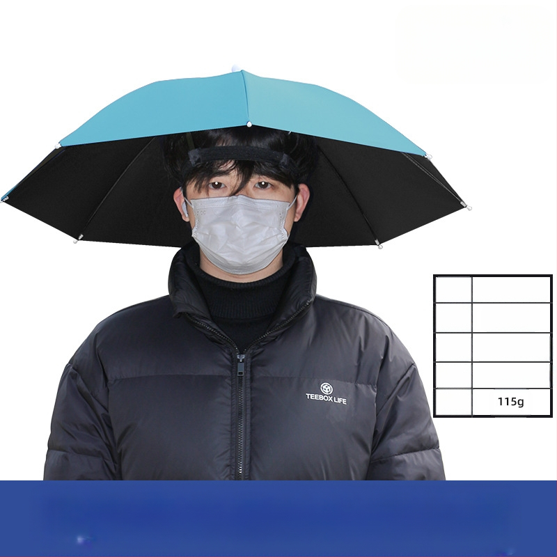 Ant galvos tvirtinamas skėtis, skirtas žvejybai, nešiojamas saulės skėtis, didelis lauko sulankstomas skėtis, atsparus UV spinduliams, atsparus vėjui, didmeninė prekyba