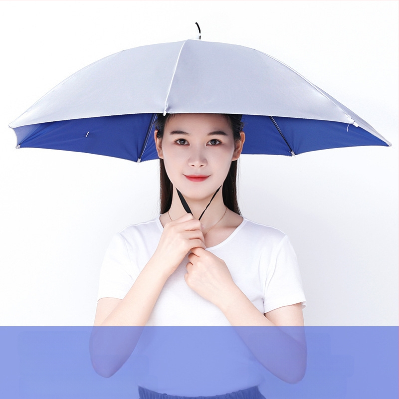 Ant galvos tvirtinamas skėtis, skirtas žvejybai, nešiojamas saulės skėtis, didelis lauko sulankstomas skėtis, atsparus UV spinduliams, atsparus vėjui, didmeninė prekyba