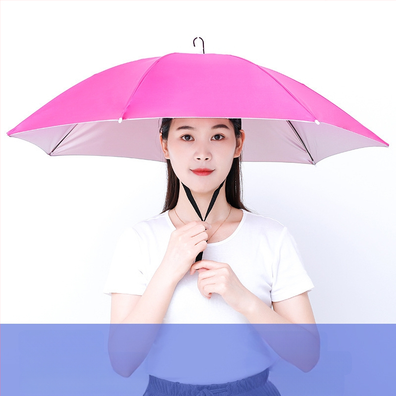 Ant galvos tvirtinamas skėtis, skirtas žvejybai, nešiojamas saulės skėtis, didelis lauko sulankstomas skėtis, atsparus UV spinduliams, atsparus vėjui, didmeninė prekyba