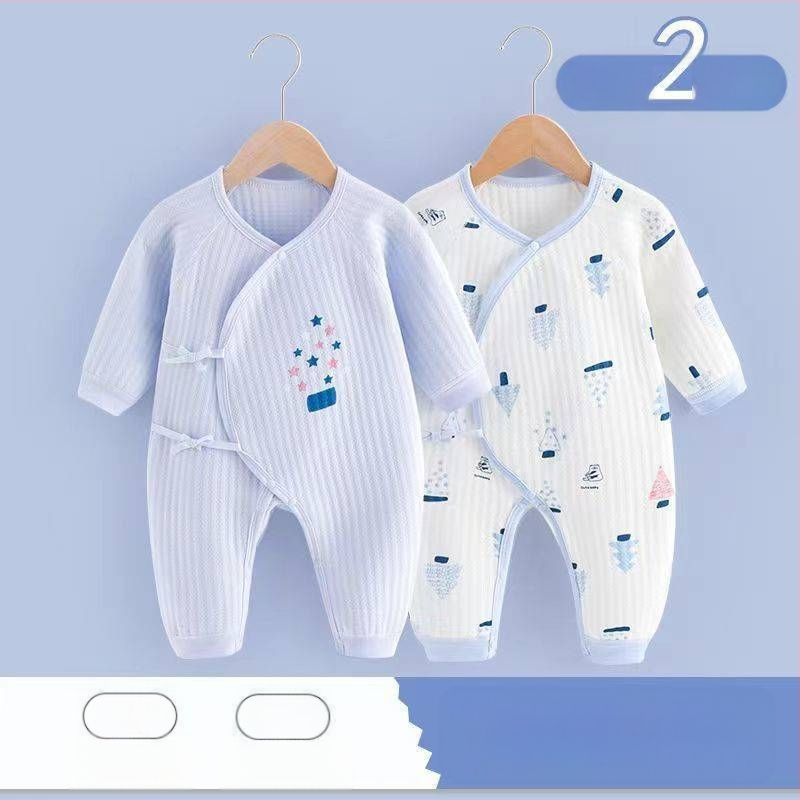Дрехи за новородено бебе от чист памук, есенни и зимни ватирани пролетни и есенни гащеризони, топъл гащеризон за новородено малко дете