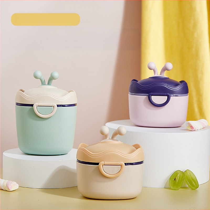 Kūdikių pieno miltelių dėžutė Nešiojama išeinanti sandari drėgmei atspari pakuotė Papildoma maisto dėžutė Ryžių užkandžiai Didelės talpos laikymo indas