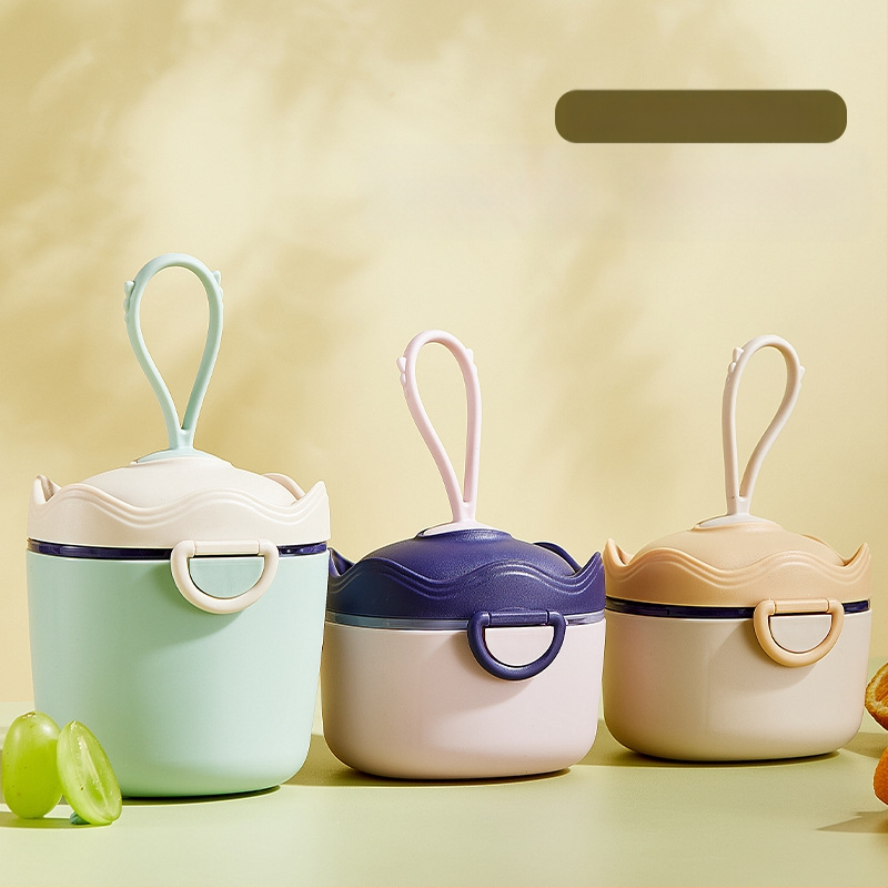 Kūdikių pieno miltelių dėžutė Nešiojama išeinanti sandari drėgmei atspari pakuotė Papildoma maisto dėžutė Ryžių užkandžiai Didelės talpos laikymo indas